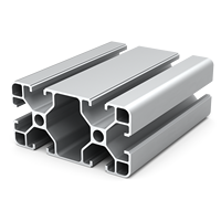 Profilé d'extrusion en aluminium à rainure en T à bords arrondis HD-OB4080AC-Y 40x80mm pour les cadres d'équipements d'automatisation
