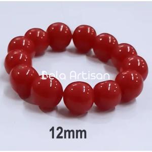 Perles rondes en résine Multi Fire Ethiopian Opal Lisse Teardrop Beads pour bijoux Collier Couleur rouge Fabricant en gros - Product Image 2