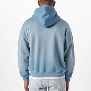 Sweat à capuche délavé style streetwear pour homme, toucher doux pour un confort quotidien, sweats à capuche délavés pour homme - Product Image 2