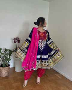 สินค้าขายดี ดีไซน์ใหม่ ชุดอัฟกานิสำหรับผู้หญิง สไตล์ชนเผ่ากุจิ สำหรับงานปาร์ตี้ โบโฮ วินเทจ ชุดแต่งงาน ไซส์ใหญ่ สำหรับผู้ใหญ่ - Product Image 5