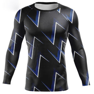 เสื้อแรชการ์ดแขนยาวพิมพ์ลายโลโก้ตามสั่ง ระบายอากาศ แห้งเร็ว คุณภาพสูง ผลิตในปากีสถาน สำหรับผู้ชาย - Product Image 1