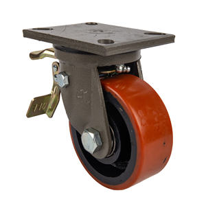 Roulette à roulement à billes PU rigide robuste de 5 pouces - Product Image 3