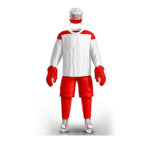 Factory Direct Customizable Ice Hockey Sets <b>Pink</b> Jersey Black <b>Shorts</b> ODM OEM Sportswear High Quality For <b>Men</b> And Women - Product Image 5