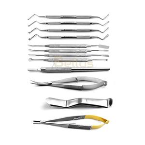 Kit de micro-chirurgie dentaire professionnel Instruments de chirurgie buccale parodontale de haute précision en acier inoxydable certifié CE - Product Image 6