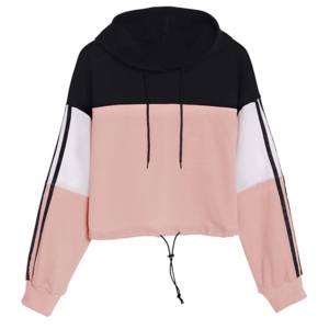 Sweat à capuche pour femme de haute qualité en coton noir 100% avec logo sur le devant, sweat à capuche de sport pour femme, sweat à capuche en molleton streetwear - Product Image 1