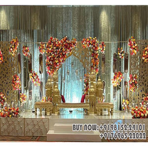 Boda marroquí brazalete ceremonia telón de fondo marcos de Metal único boda Metal telón de fondo paneles musulmán escenario oro Metal telón de fondo - Product Image 1