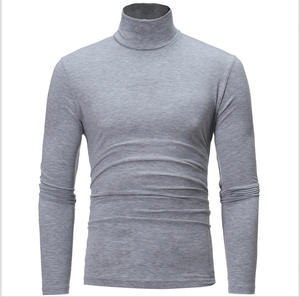 Camiseta térmica de manga larga con cuello alto elástico para hombre, estilo informal, para otoño e invierno - Product Image 3