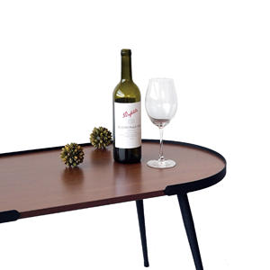 โต๊ะกาแฟโลหะสีน้ำตาลที่ทันสมัยสำหรับห้องนั่งเล่นที่บ้านเฟอร์นิเจอร์ที่ทันสมัย - Product Image 4