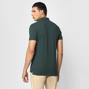 Camiseta de golf ligera de alta calidad para hombre, camiseta de LICRA de poliéster transpirable sólida informal, sensación atlética de talla grande perfecta - Product Image 2