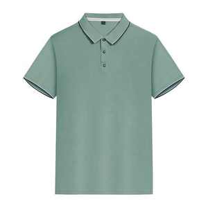 เสื้อโปโลผู้ชายและผู้หญิงเสื้อโปโลผ้าฝ้ายลำลองสำหรับ100% กอล์ฟกีฬากำหนดโลโก้ได้เอง - Product Image 1