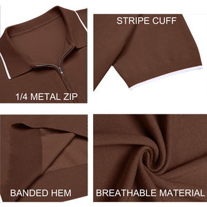 Polo de algodón personalizado al por mayor con estampado bordado Polo de manga corta para hombre proveedor OEM - Product Image 5