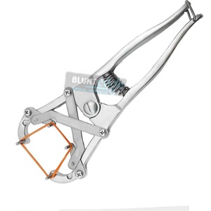 Elastrator Applicateur d'anneaux en caoutchouc Plastique Anneau bleu Outil vétérinaire Queue de chiot Bandage Amarrage Soins des animaux Vétérinaire - Product Image 3