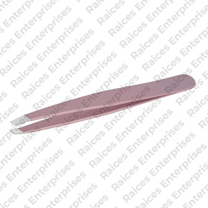 แหนบถอนขนคิ้วแหนบคิ้วแบบหัวเอียงทำจากสเตนเลสฉลากตามต้องการ - Product Image 1