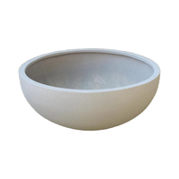 Pot Bunga/Vas Tanaman KNT Fiberglass Klasik Putih Bentuk Persegi Panjang, Tahan Lama, Ringan, untuk Dalam/Luar Ruangan, Pot Taman Ukiran Tangan