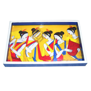 Plateau décoratif en bois de haute qualité cadeau de célébration festive Standard pour noël décor à la maison saison des vacances Design artistique - Product Image 1