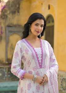 Trajes indios pakistaníes para mujeres listos para usar diseñador algodón césped único Kurta Shalwar Duppatta colección de verano 2025 - Product Image 5