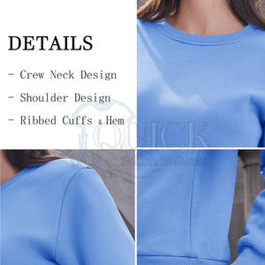 OEM ODM invierno mujer Sherpa polar sudadera tela antiarrugas logotipo personalizado posición frontal personalizable tamaños y colores - Product Image 5