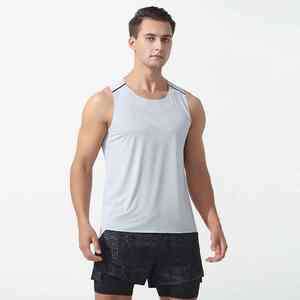 เสื้อกล้ามออกกำลังกายระบายอากาศได้ดีลายพรางแห้งเร็วแบบยืดได้สำหรับผู้ชายฤดูร้อน - Product Image 3