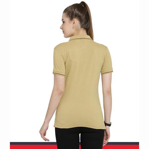 Marque privée surdimensionnée pour femmes pour polo confortable et respirant tricoté solide motif style décontracté - Product Image 3