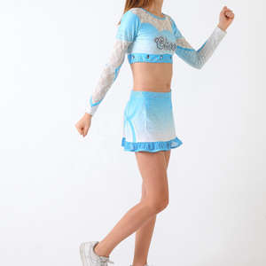 Uniformes de animadoras personalizados, uniforme de animadoras de diseño gratuito, venta al por mayor, 2023 - Product Image 2