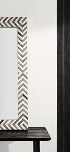 Decoración de lujo de diseñador de espejo de pared Rectangular con incrustaciones de resina Premium para hogares y oficinas - Product Image 3