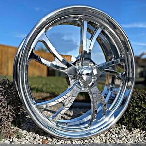 Rines de Aleación de Aluminio Cromado Pulido, Forjados en una Sola Pieza, Cóncavos Profundos, de 18-26 Pulgadas, 5x112/5x114.3/5x120, Compatibles con <span class=keywords><strong>Jeep</strong></span> - Product Image 2