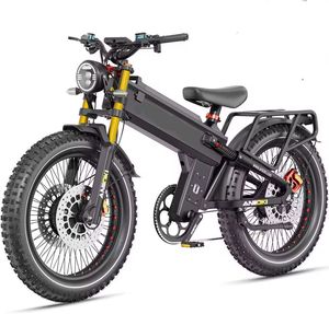 PRECIO DE FÁBRICA AANllOKI para Adultos, Bicicleta Eléctrica de Neumáticos Anchos con Doble Motor de 6000W, 46 MPH, 245 Millas de Autonomía, Batería de 60V 70Ah/80Ah - Product Image 2