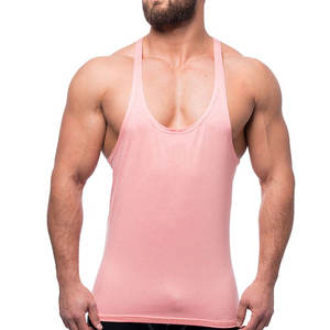 Wholesale Price Custom Made No <b>Stringer</b> Solid Muscle <b>Vest</b> Undershirt 100% Cotton Breathable Fabric Men Tank Top - Product Image 4