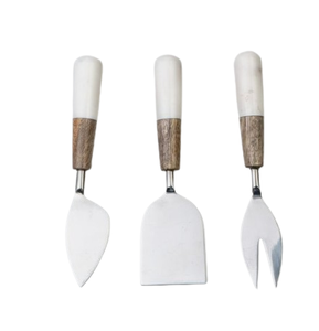 Juego de cuchillos para queso con mango ampliado, herramientas de cocina, juego de queso de acero inoxidable, juego de utensilios para queso - Product Image 1