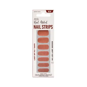 Tiras de Gel para Uñas Nail Addict Copper Crush, Diseño de Arte de Uñas de Cobre a la Moda - Product Image 1
