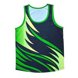 Camiseta sin mangas sublimada de poliéster de talla grande ecológica transpirable de secado rápido gimnasio entrenamiento físico correr deportes al aire libre personalizado - Product Image 1