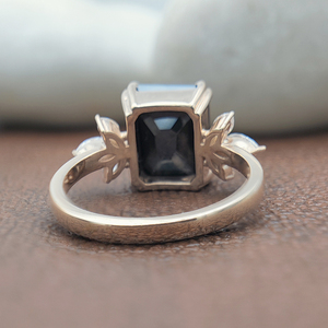 Anillo de compromiso de diamante de moissanita impecable de oro rosa de lujo Boutique joyería de Boda nupcial para fiestas regalos aniversarios - Product Image 4