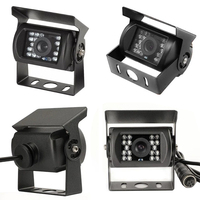 Cámara de Visión Trasera y Delantera para Automóvil con LED IR AHD de 12v-24v, Asistente de Estacionamiento, Impermeable IP68 para Autobús y Camión