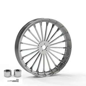 Pour <span class=keywords><strong>Harley</strong></span> <span class=keywords><strong>Davidson</strong></span> <span class=keywords><strong>Moto</strong></span> <span class=keywords><strong>Roues</strong></span> En Alliage D'aluminium Chrome Placage Avant Arrière Jantes Nouveaux Accessoires Fabrication - Product Image 5