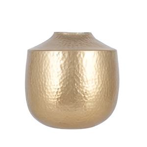 Vase de sol à fleurs en métal coulé martelé de conception moderne supérieure Pots de fleurs de conception de luxe pour la décoration de dessus de plancher à la main personnaliser - Product Image 5