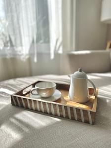 Bandejas de Servir de Madera de Mango, Bandeja de Servir de Madera Blanqueada - Product Image 4