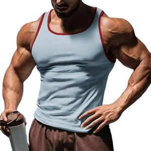 Débardeur pour homme, mode, couleur unie, débardeurs pour homme, été, séchage rapide, respirant, gym, t-shirts simples, décontractés, sans manches, fitness en plein air - Product Image 1