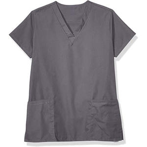 Top ventes OEM, vente en gros, design personnalisé, uniforme d'hôpital pour femmes, hauts de gommage pour soins infirmiers, ensemble de gommage aux figues, haut tunique pour soins infirmiers - Product Image 1