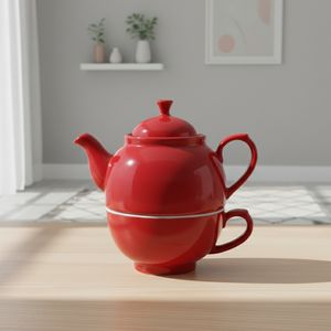 Théière en grès de qualité supérieure 3459962R, nouveau design, sans danger pour les aliments, avec poignée en céramique - Product Image 1