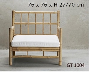 Ensembles de chaises de loisirs en bambou écologiques avec housse amovible, mobilier d'extérieur provenant d'un fabricant vietnamien - Product Image 2