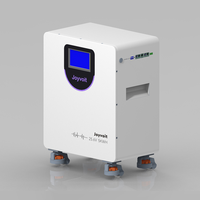 Batterie lithium domestique JOYVOIT 5KW Plug & Play avec roulettes, écran tactile LCD, 200Ah 51.2V LiFePO4 IP65 CAN Smart 100A BMS