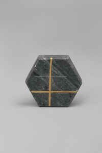 ที่จับตู้ลิ้นชักตู้เสื้อผ้าในห้องครัวสีเทาอ่อนดีไซน์สวยลูกบิดหินอ่อนทองเหลืองที่จับเฟอร์นิเจอร์และอุปกรณ์เสริม - Product Image 3