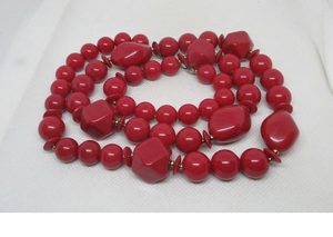 2025 New Arrival Fashion Ambar <b>Resin</b> Stone Beads <b>Necklace</b> 2-Layer for Women & Girls for Weddings & Other Occasions at Great Rate - Product Image 4