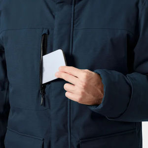 Veste longue de randonnée, de voyage et d'extérieur, logo personnalisé, veste d'hiver pour homme, coupe-vent, matelassée, respirante, chaude, veste de pêche - Product Image 3