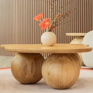 Bàn cà phê bằng gỗ chạm khắc bằng tay với các họa tiết hoa thêm một liên lạc của nghệ thuật khéo léo để không gian truyền thống - Product Image 1