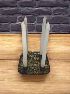 Bougeoir en fer étanche pour la décoration de la maison Portable et imprimé en une couleur pour Noël et la Saint-Valentin - Product Image 1