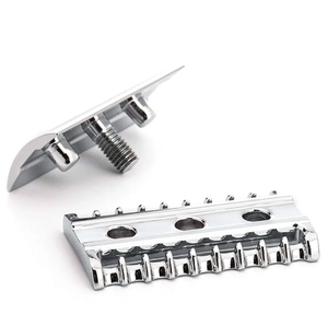 มีดโกนนิรภัยขอบสองชั้นสำหรับผู้ชายและผู้หญิงมีดโกนสแตนเลสขัดเงาแบบแมนนวลสำหรับผู้ชายและผู้หญิง - Product Image 3