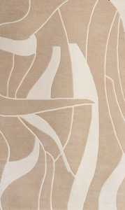 Tapis abstrait de tapis tufté beige de prix usine, tapis rectangulaire ivoire neutre pour la décoration à la maison minimaliste de salon de chambre à coucher - Product Image 3