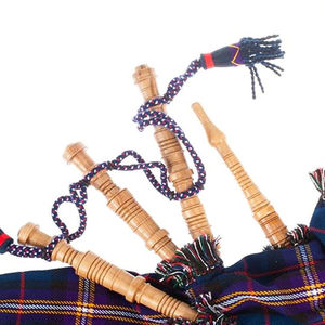 Gaita de celtas escocesa de madera marrón con funda de tartán real, cordón y caña incluidos, precio de fábrica, venta al por mayor - Product Image 3