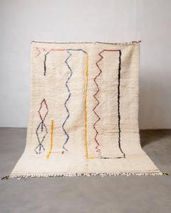 <b>Large</b> Living Room Carpet Floor <b>Rug</b>, Small Vintage Moroccan Beni Ourain Handwoven Wool Accent Floor Carpet Sale - Product Image 5